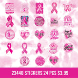 Breast Cancer Awareness Pink Assortment Floor Display - 117 Pieces Per Retail Ready Display 88417 NOVELTY INC