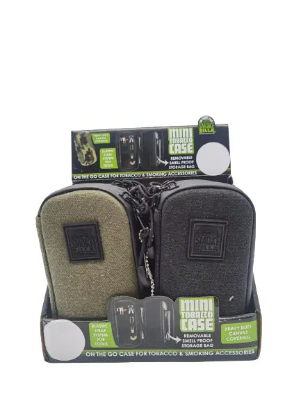 Smell Proof Small Tobacco Bag with Zipper - 6 Pieces Per Retail Ready Display 22279 SMOKEZILLA