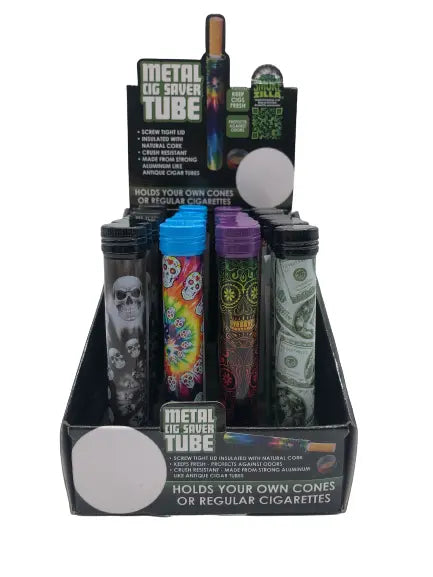 Metal Cigarette Saver Tube- 24 Pieces Per Retail Ready Display 22550 SMOKEZILLA