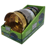 Round Glass Metal Plated Ashtray - 5 Pieces Per Retail Ready Display 41466 SMOKEZILLA