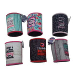 Neoprene Rhinestone Can and Bottle Cooler - 6 Per Retail Ready Display 23131 POLAR GEAR