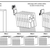 10FT Braided Sync and Charge Cable Assortment Floor Display - 36 Pieces Per Retail Ready Display 88385 NOVELTY INC