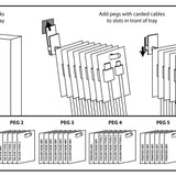 10FT Braided Sync and Charge Cable Assortment Floor Display - 38 Pieces Per Retail Ready Display 88396 GADGET GEAR