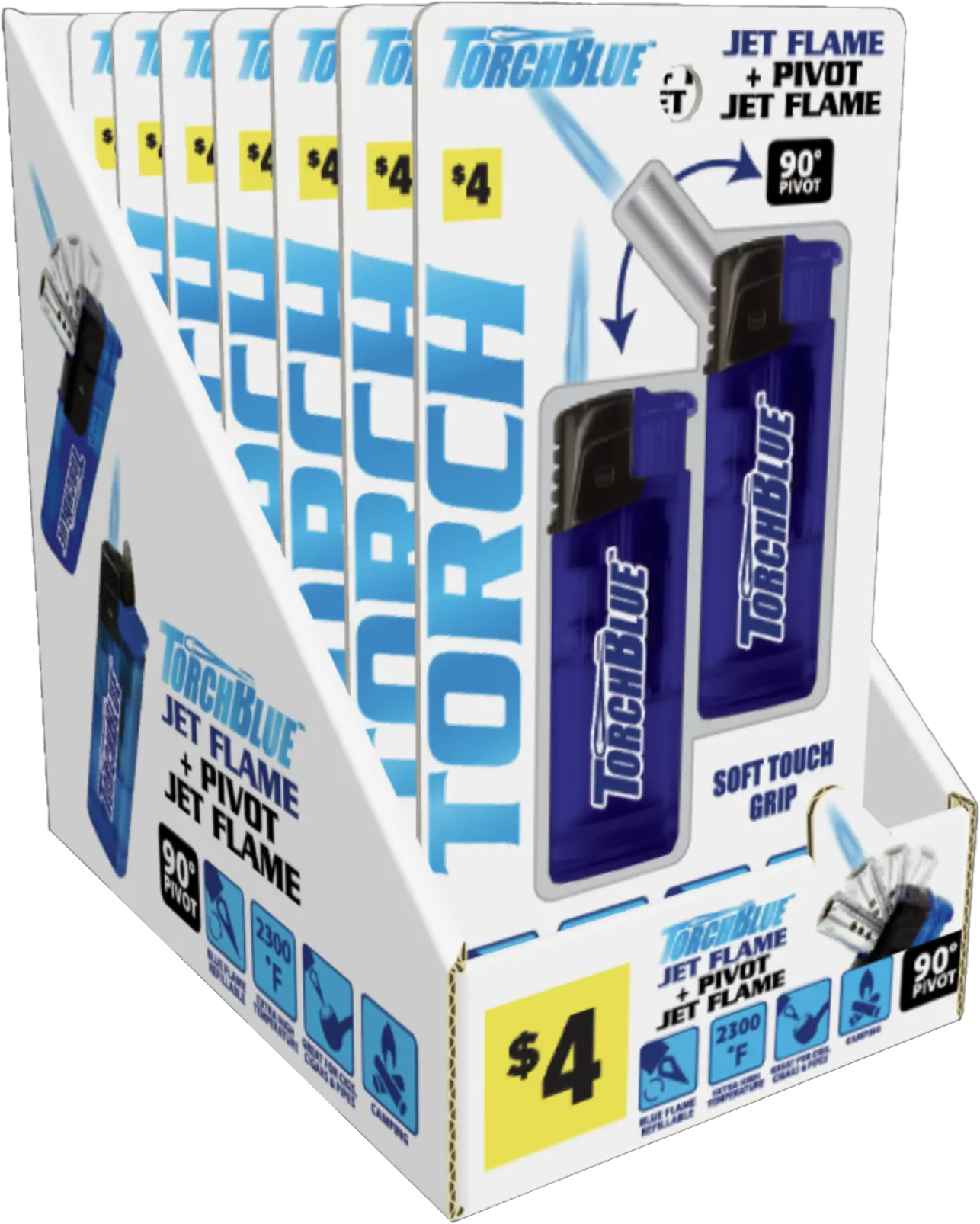 Grilling Center Assortment Floor Display - 80 Pieces Per Retail Ready Display 88401 TORCH BLUE