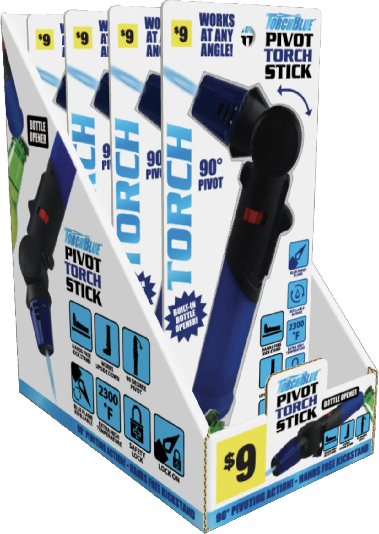 Grilling Center Assortment Floor Display - 80 Pieces Per Retail Ready Display 88401 TORCH BLUE