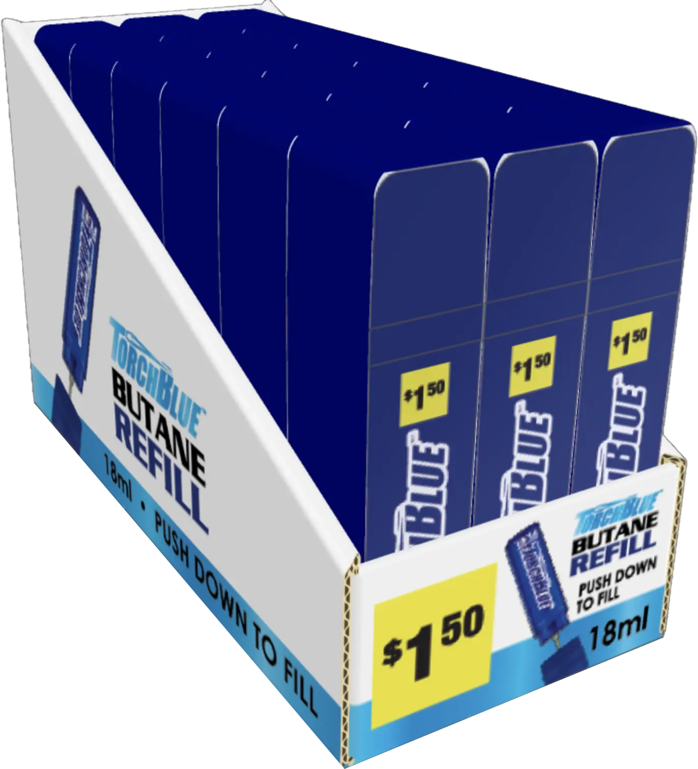 Grilling Center Assortment Floor Display - 80 Pieces Per Retail Ready Display 88401 TORCH BLUE