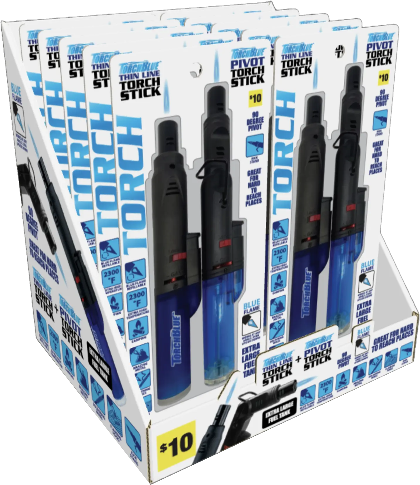 Grilling Center Assortment Floor Display - 80 Pieces Per Retail Ready Display 88401 TORCH BLUE