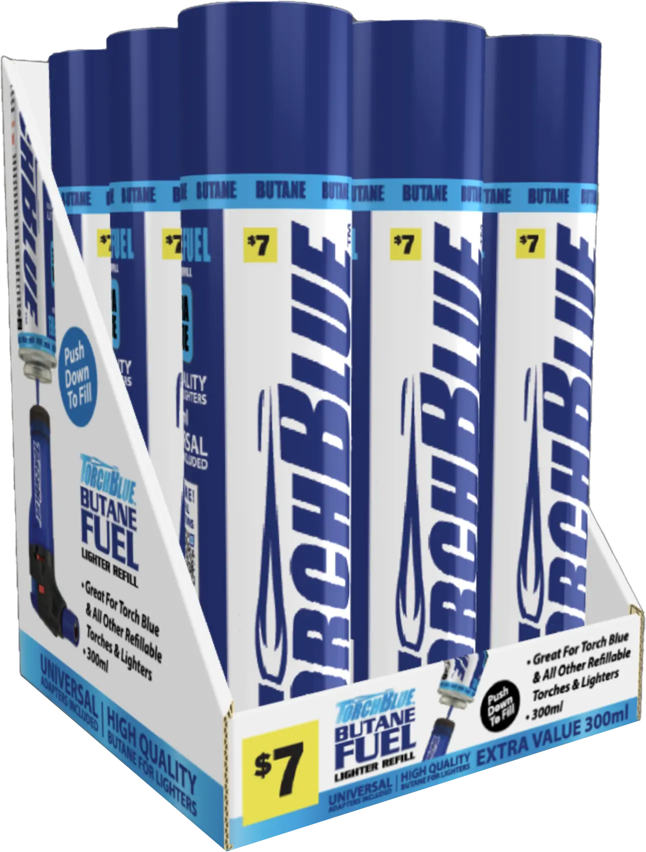 Grilling Center Assortment Floor Display - 80 Pieces Per Retail Ready Display 88401 TORCH BLUE