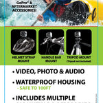 Waterproof Sport Camera with Micro Sd Card - 4 Pieces Per Retail Ready Display 23592 GADGET GEAR