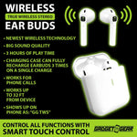 Wireless Earbuds with Case - 3 Pieces Per Pack 23636 GADGET GEAR