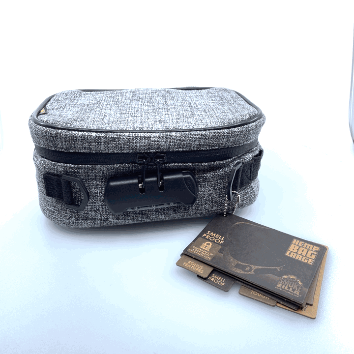 Smell Proof Canvas Lock Bag with Tool Organizer - 4 Pieces Per Retail Ready Display 22711 SMOKEZILLA