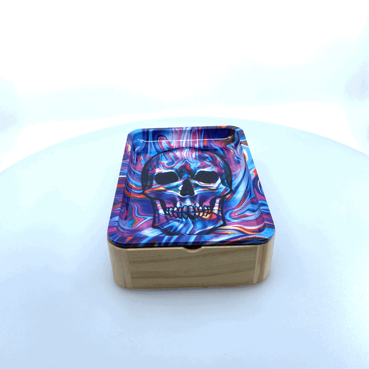 Metal Roll Tray with Magnetic Storage Box- 6 Pieces Per Retail Ready Display 22099 SMOKEZILLA