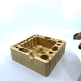 Wood Ashtray Smokers Station - 6 Per Retail Ready Wholesale Display 21913 SMOKEZILLA