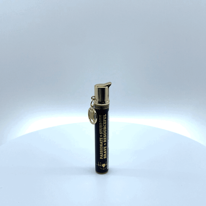 Thin Tube Lighter with Zodiac Charm - 12 Pieces Per Retail Ready Display 22935 SMOKEZILLA