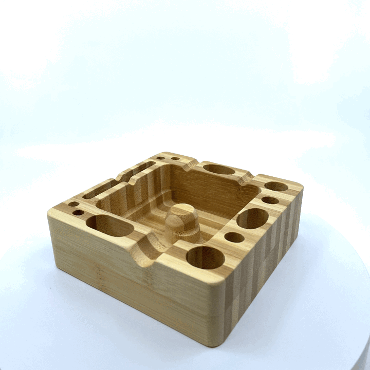 Wood Ashtray Smokers Station - 6 Per Retail Ready Wholesale Display 21913 SMOKEZILLA