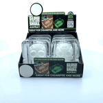 Glow in The Dark Skull Glass Ashtray - 6 Per Retail Ready Display 21750 SMOKEZILLA