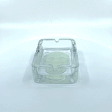 Glow in The Dark Skull Glass Ashtray - 6 Per Retail Ready Display 21750 SMOKEZILLA
