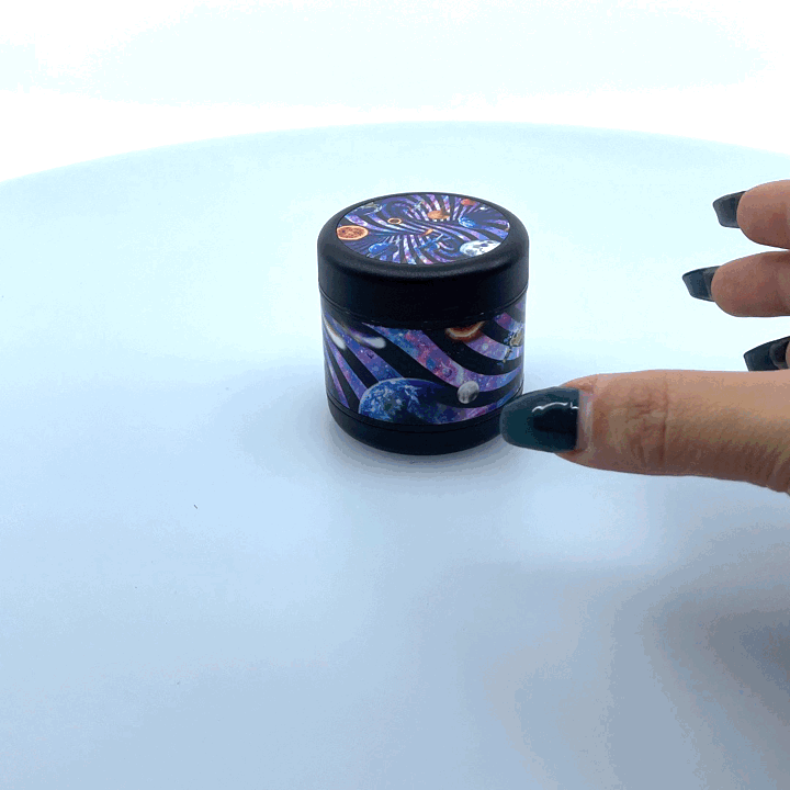 Plastic 4 Piece Grinder with Magnetic Closure - 6 Pieces Per Retail Ready Display 22523 SMOKEZILLA