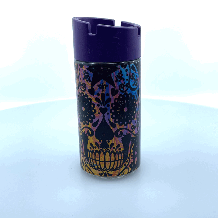 Full Print Glass Butt Bucket Ashtray- 6 Per Retail Ready Wholesale Display 22589 SMOKEZILLA