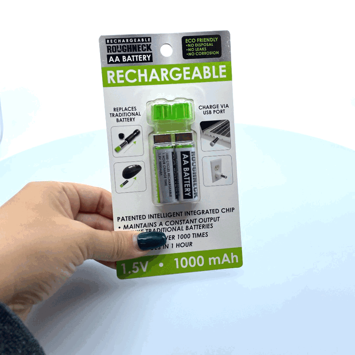 Rechargeable Aa Battery Pack - 12 Pieces Per Retail Ready Display 22701 ROUGHNECK