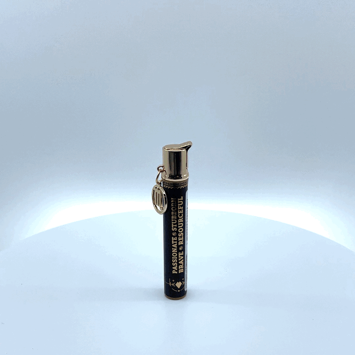 Thin Tube Lighter with Zodiac Charm - 12 Pieces Per Retail Ready Display 22935 SMOKEZILLA