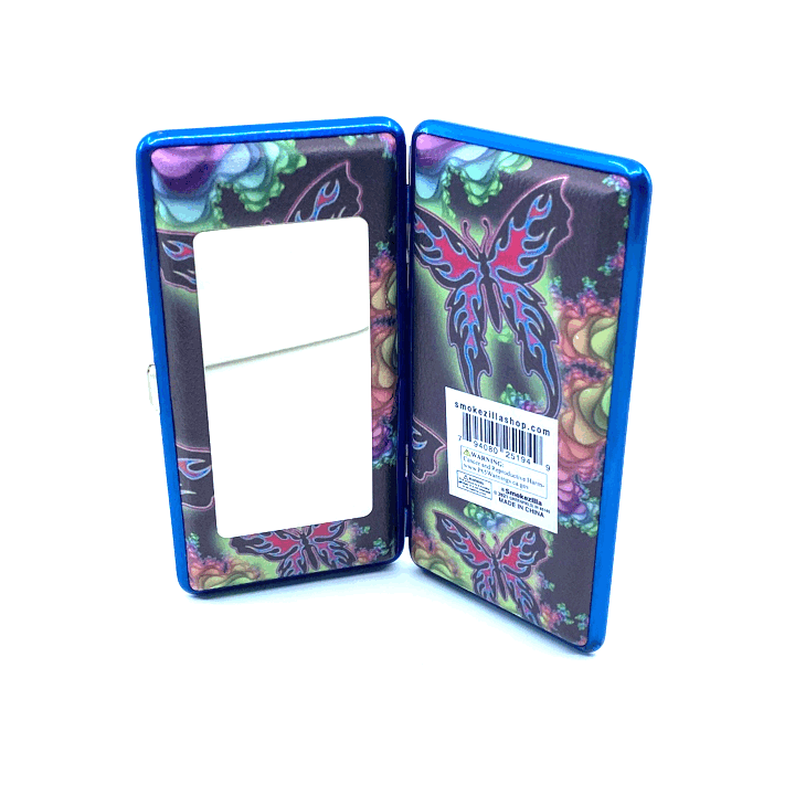 100s Cigarette Case with Mirror - 8 Pieces Per Retail Ready Display 25194 SMOKEZILLA