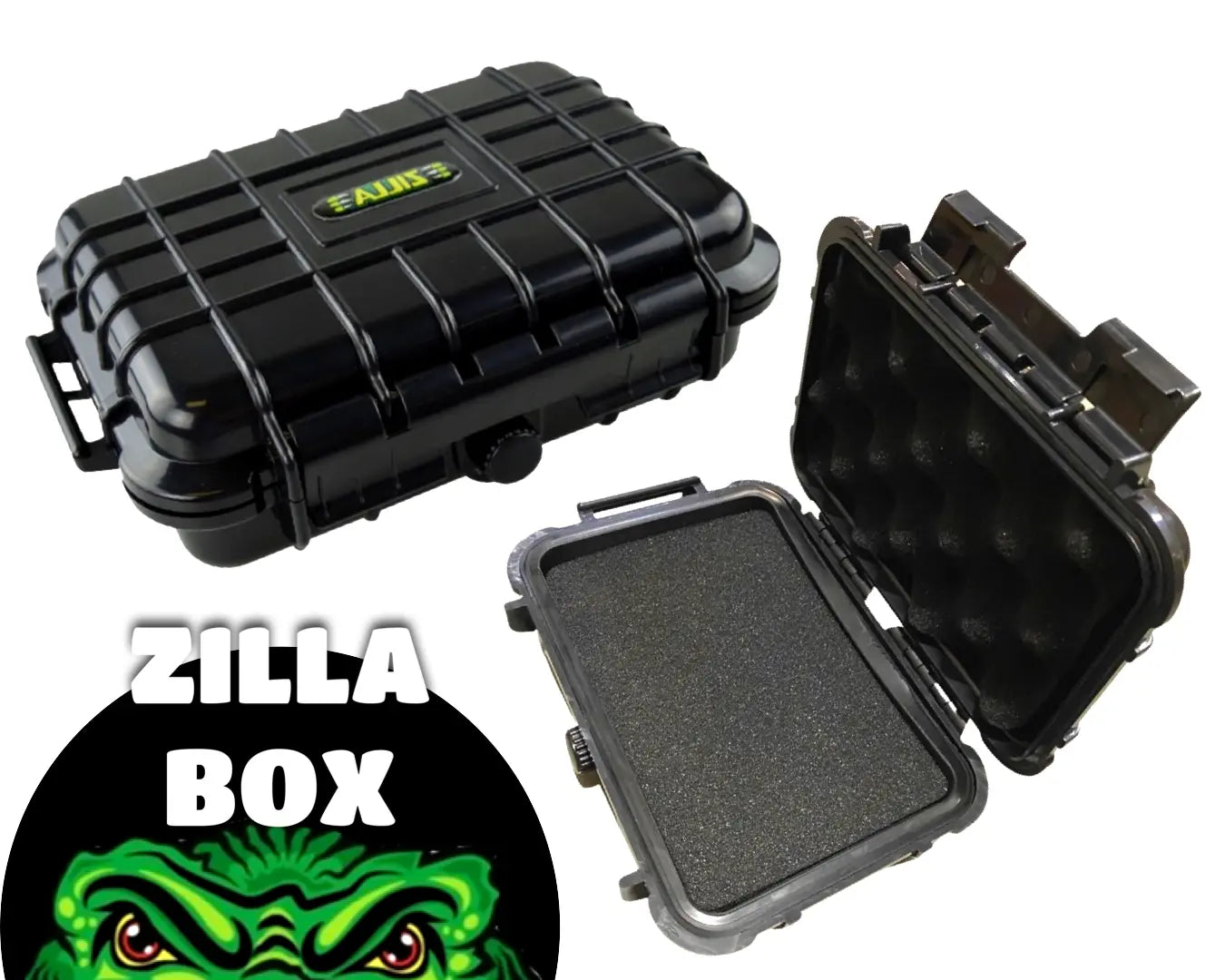Smell Proof Pressurized Storage Box with Customizable Foam - 4 Pieces Per Retail Ready Display 23239 SMOKEZILLA