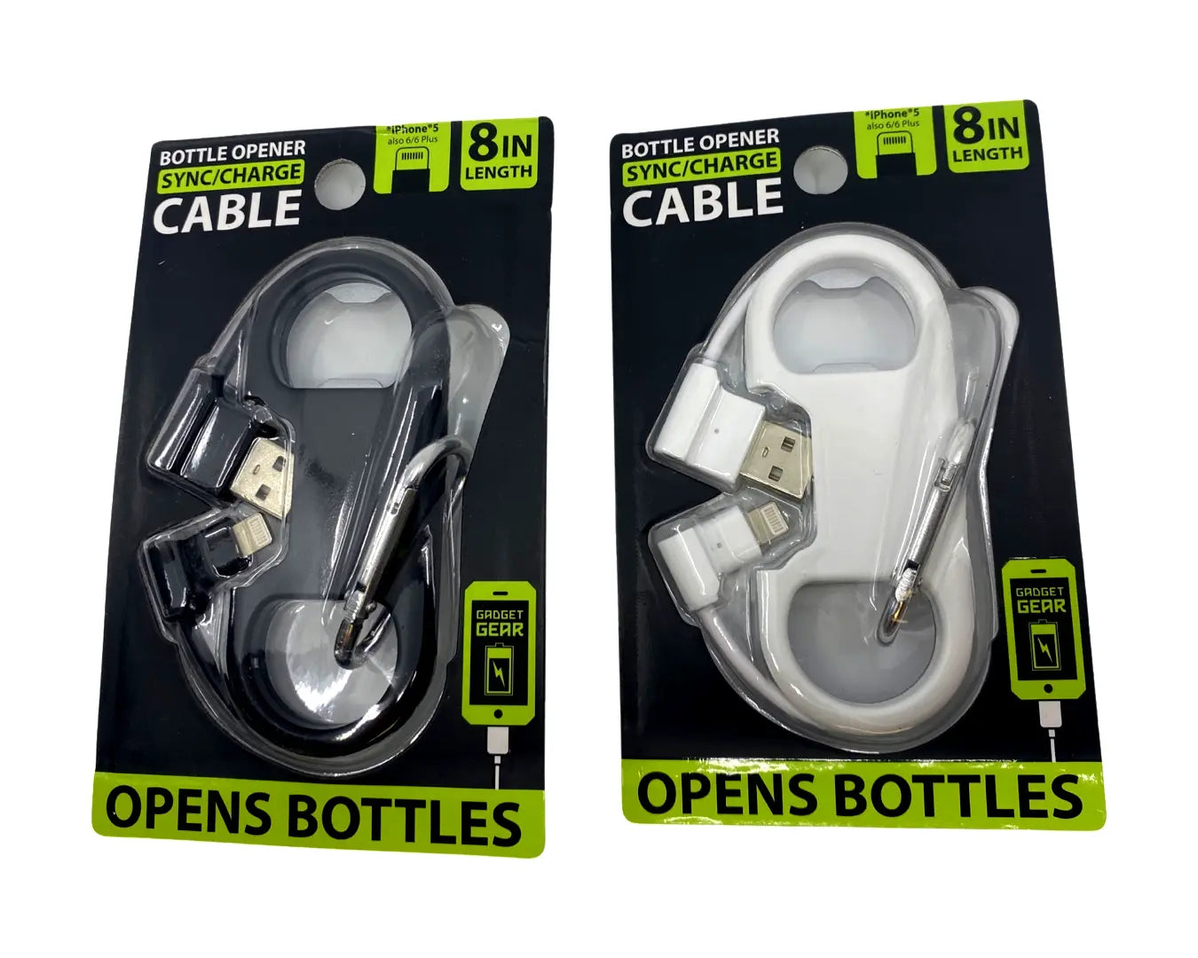 Charging Cable Bottle Opener Assortment - 6 Pieces Per Retail Ready Display 87814 GADGET GEAR