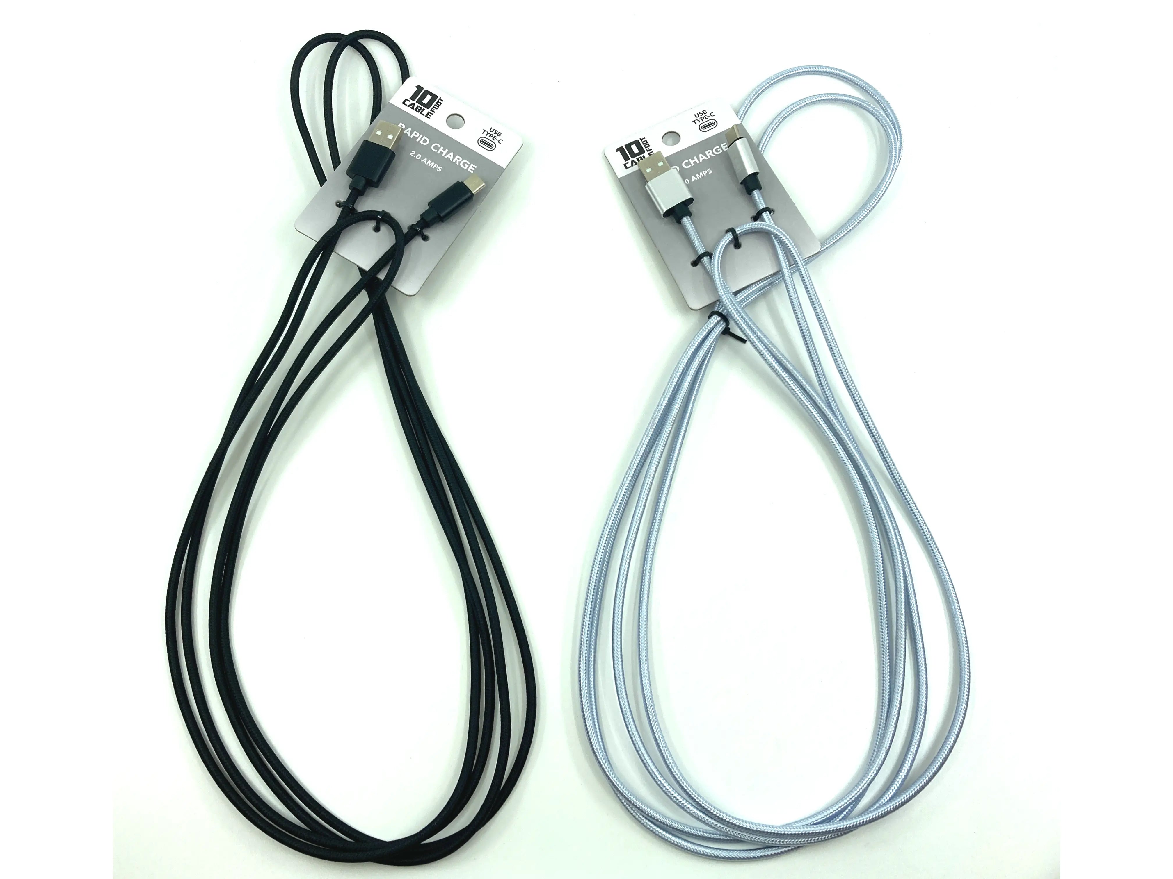 10FT Charging Cable Refill Kit Assortment - 24 Pieces Per Pack 88342 GADGET GEAR