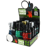 Molded Torch Lighter with Flip Top- 12 Pieces Per Retail Ready Display 21915 SMOKEZILLA