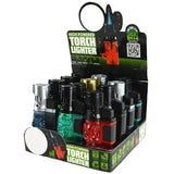 Molded Torch Lighter with Flip Top- 12 Pieces Per Retail Ready Display 21915 SMOKEZILLA