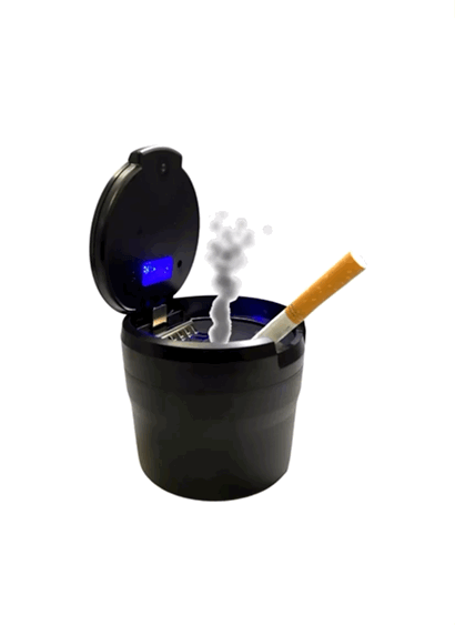 Metal Lined Butt Bucket Ashtray with LED Light - 6 Per Retail Ready Display 22594 SMOKEZILLA