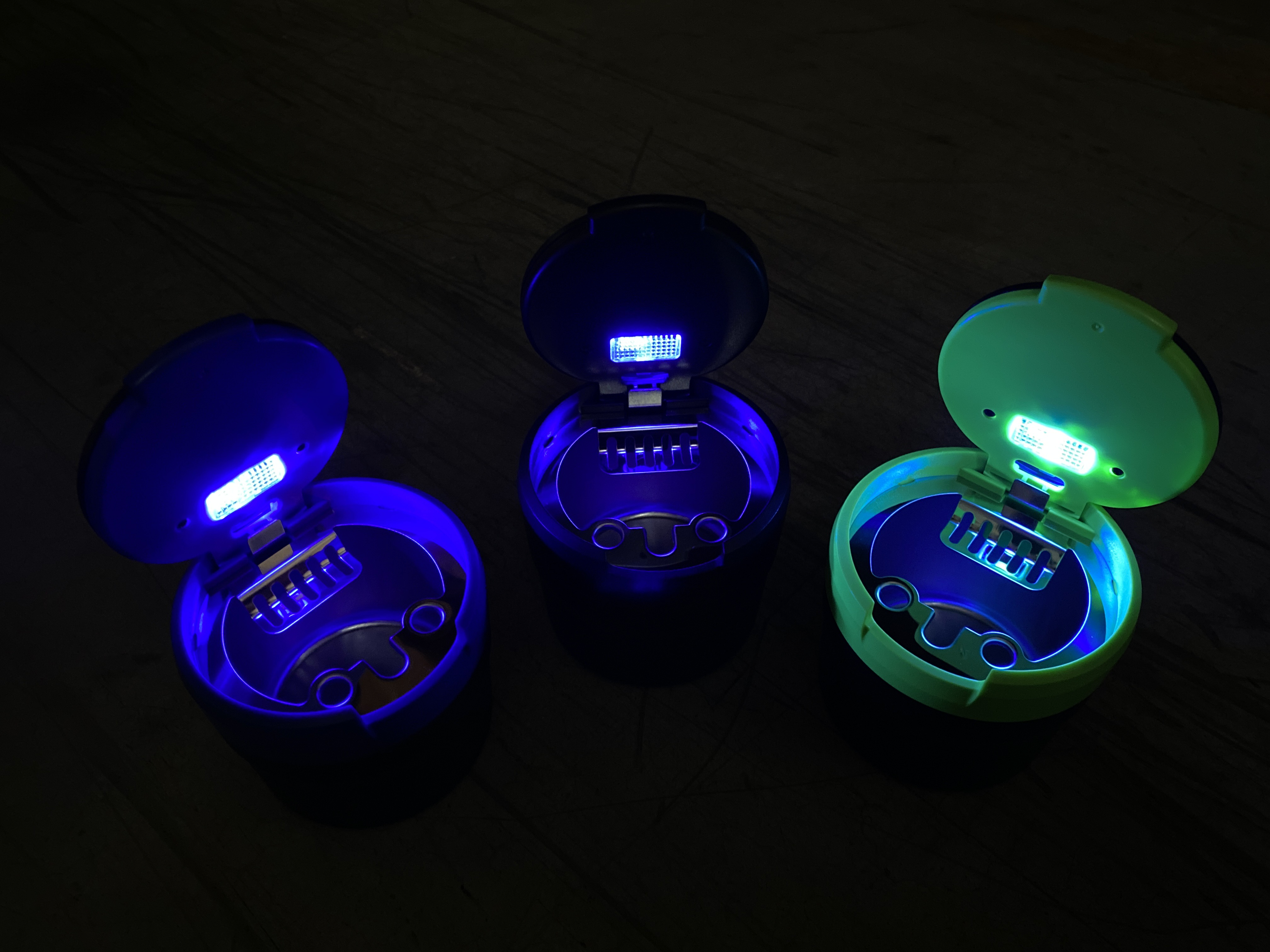 Metal Lined Butt Bucket Ashtray with LED Light - 6 Per Retail Ready Display 22594 SMOKEZILLA