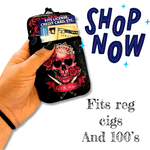 Neoprene Cigarette Pouch with Pocket - 8 Pieces Per Retail Ready Display 23262 SMOKEZILLA