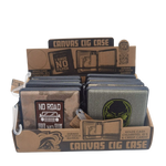 Canvas and Metal Cigarette Case with Hinge - 8 Pieces Per Retail Ready Display 23051 SMOKEZILLA