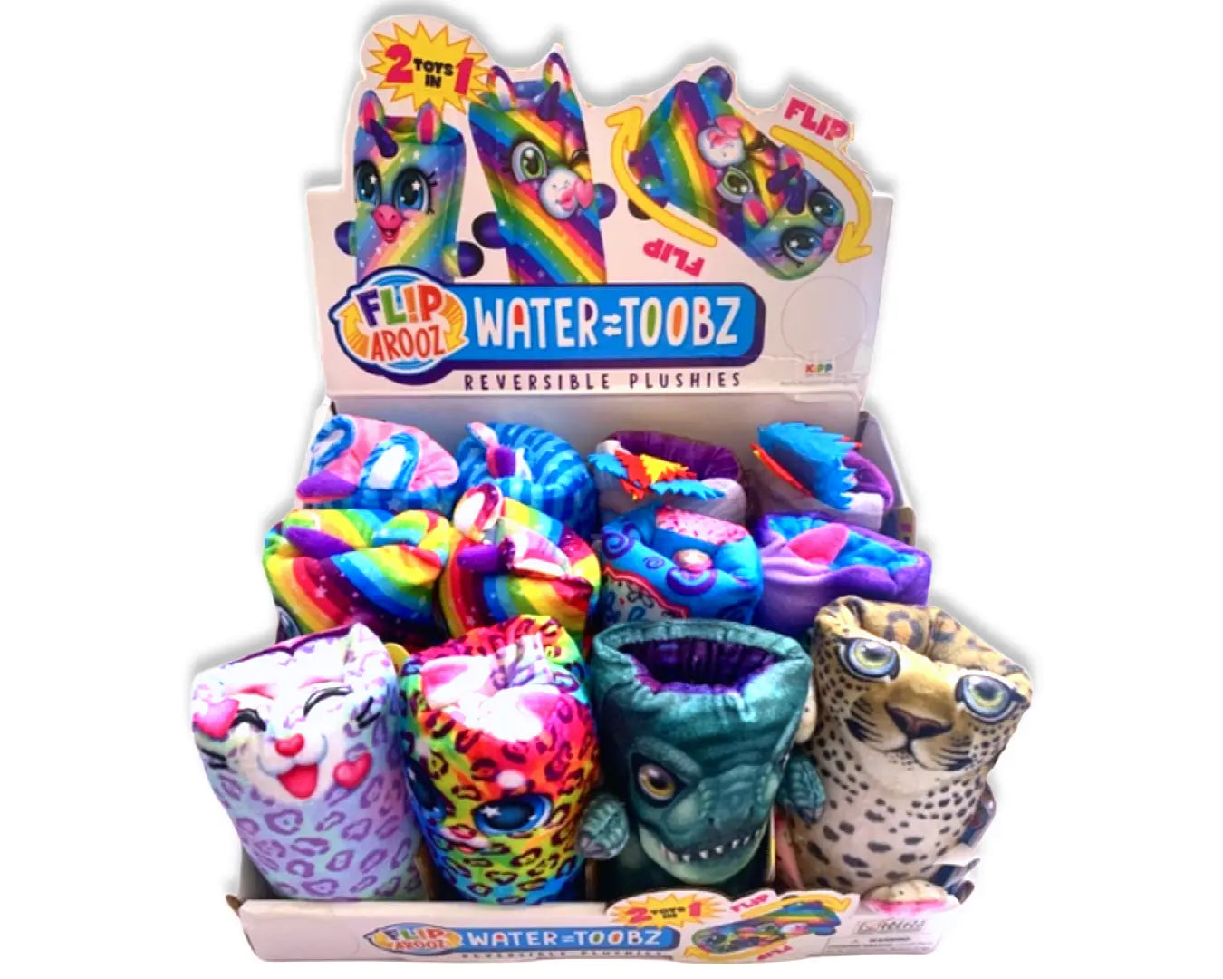 Squish and Squeeze Water Wiggler Plush - 12 Pieces Per Retail Ready Display 23137 KIPP BROTHERS