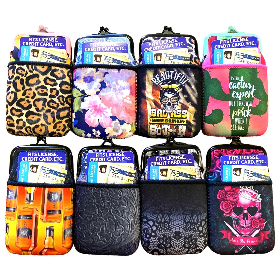 Neoprene Cigarette Pouch with Pocket - 8 Pieces Per Retail Ready Display 23262 SMOKEZILLA