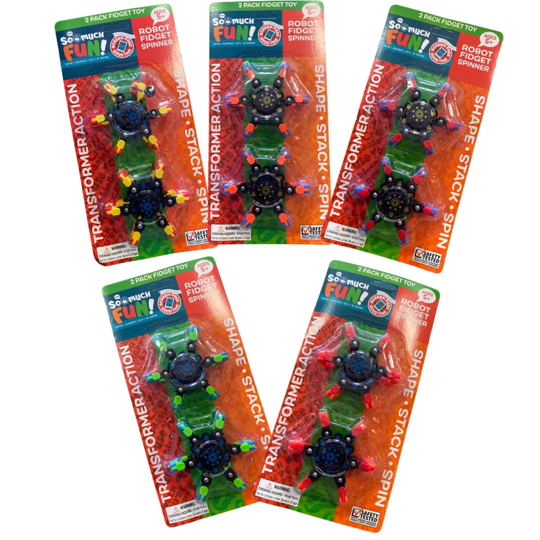 Micro Robot Spinner 2 Pack 12 Pieces Per Retail Ready Display 23023 KIPP BROTHERS