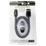 Charging Cable Indestructible USB to Micro USB 3FT - 6 Pieces Per Pack 40079 NOVELTY INC