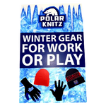 Merchandising Fixture - Polar Gear Winter Hat and Glove Header Sign ONLY 997712 POLAR GEAR