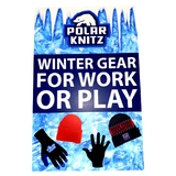Merchandising Fixture - Polar Gear Winter Hat and Glove Header Sign ONLY 997712 POLAR GEAR