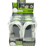 Charging Cable Magnetic Assortment 10FT - 6 Pieces Per Retail Ready Display 88414 GADGET GEAR
