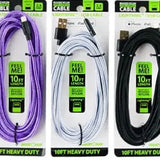 Charging Cable Wing Rack Assortment 10FT - 10 Pieces Per Pack 88395 GADGET GEAR
