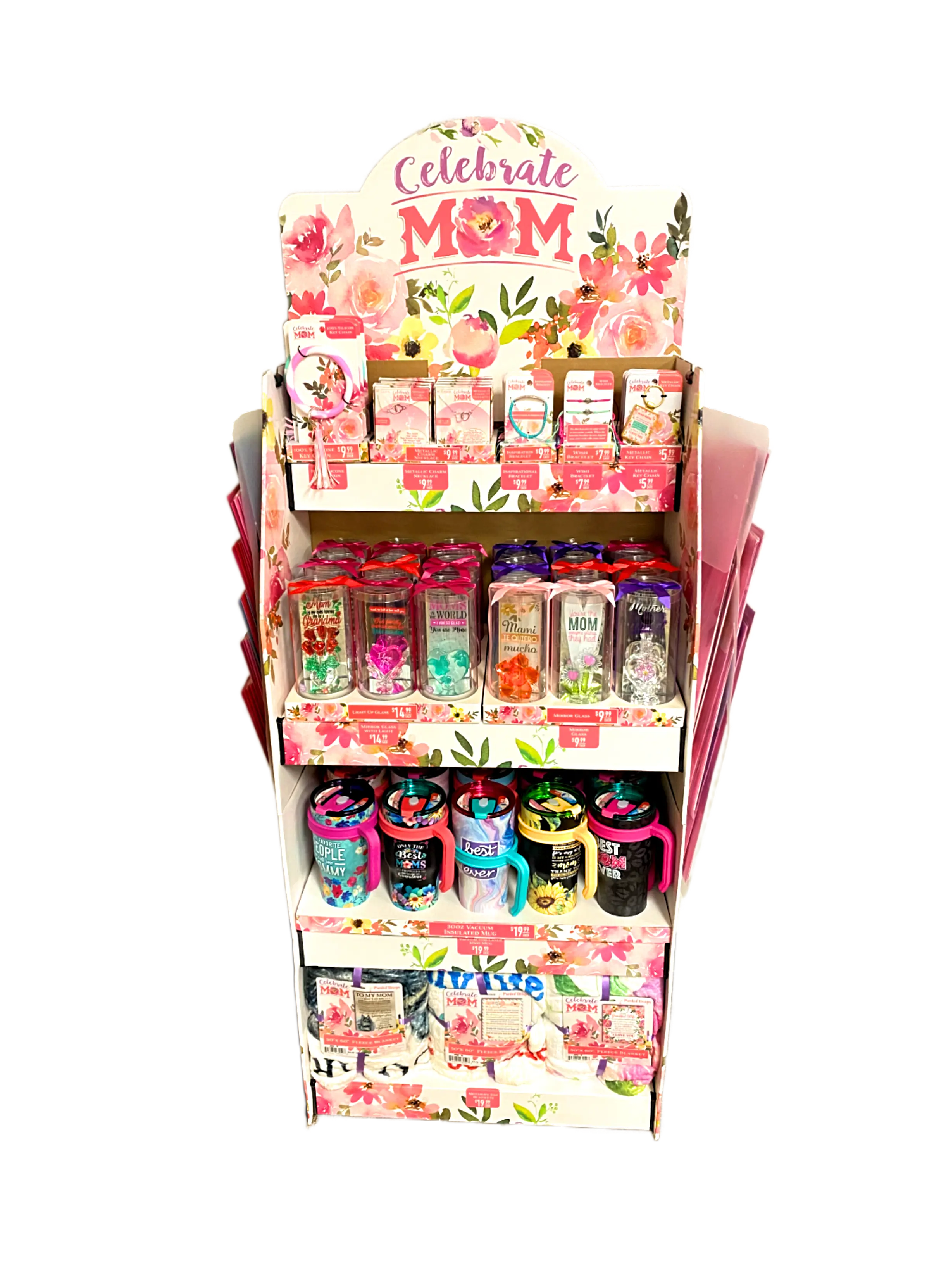 Mother's Day Celebrate Mom Assortment Floor Display - 96 Pieces Per Retail Ready Floor Display 88430 KIPP BROTHERS