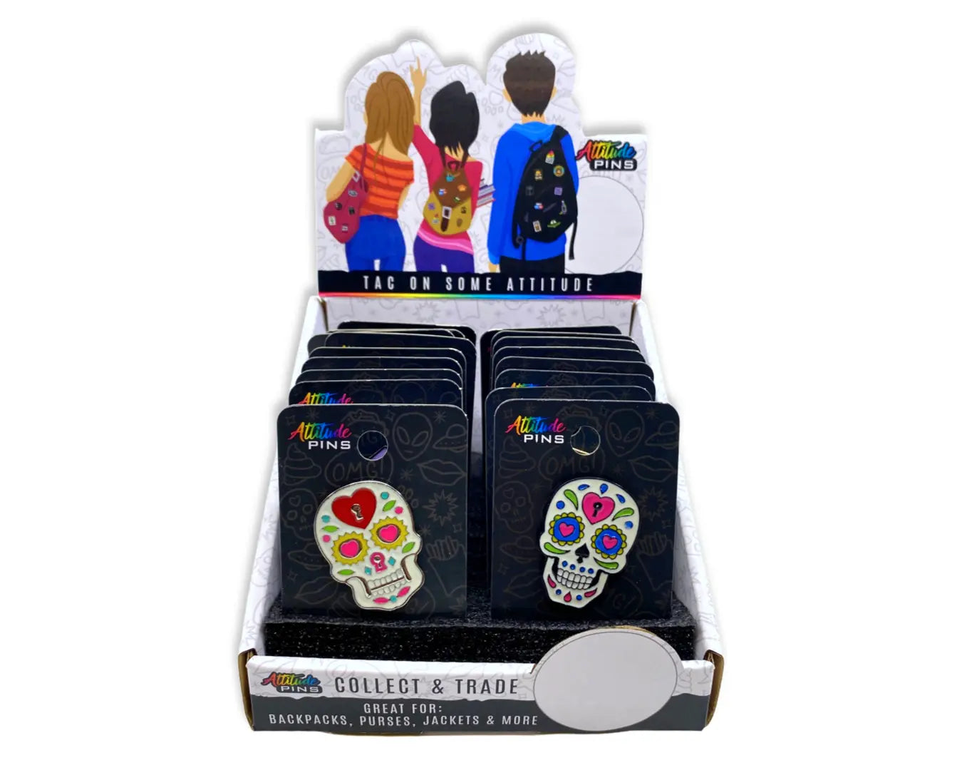 Enamel Tac Pin - 18 Pieces Per Retail Ready Display 24834 NOVELTY INC